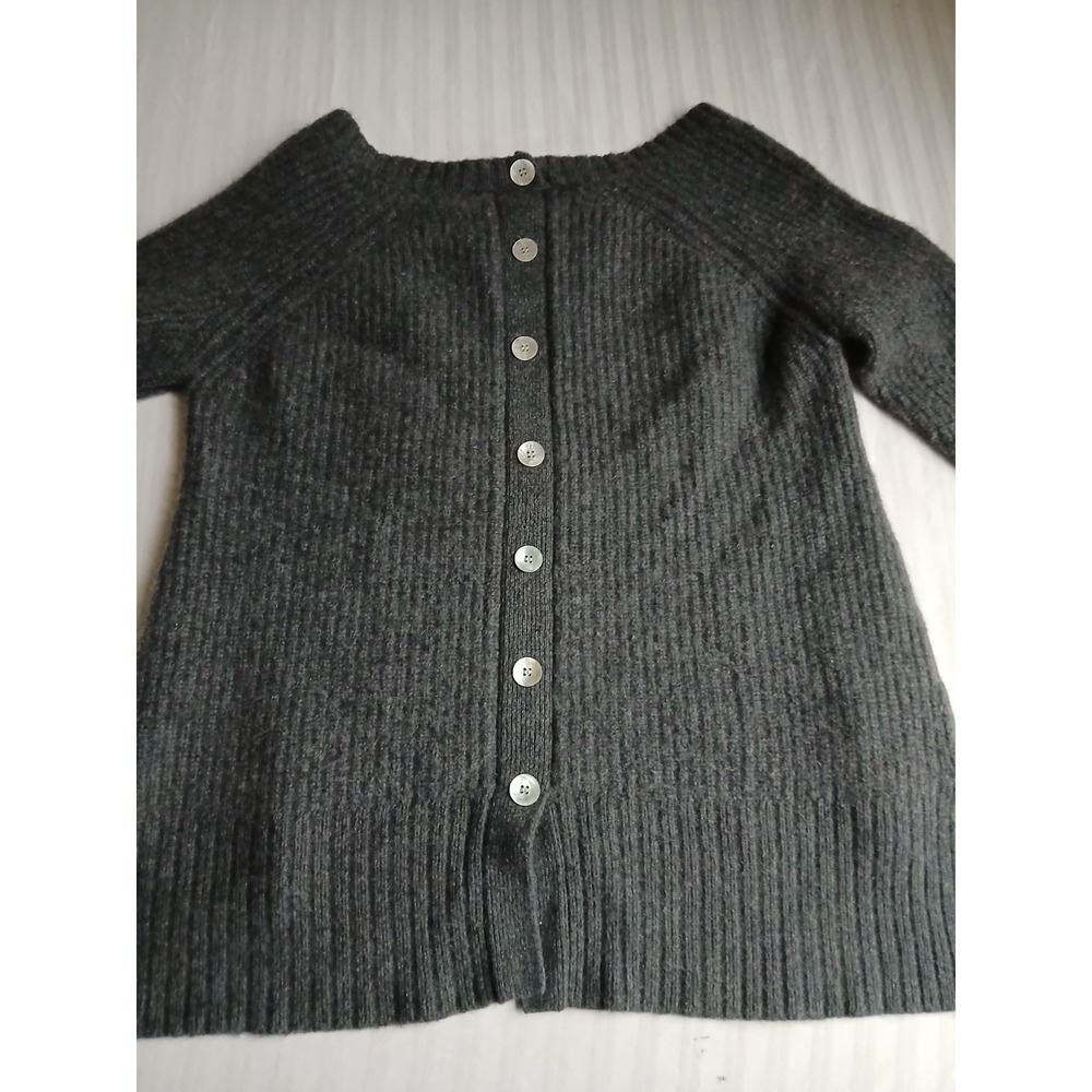 Soft Surroundings Sweater Large 100 Cashmere Label Noir Pullover Ribbed Knit